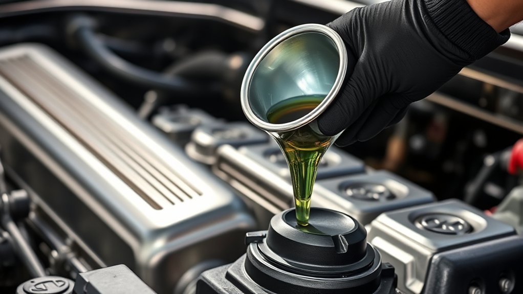 Toyota Tacoma oil change refill steps after replacing the oil filter