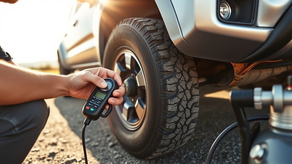 proper tire pressure helps a Toyota Tacoma maintain traction safety and fuel economy