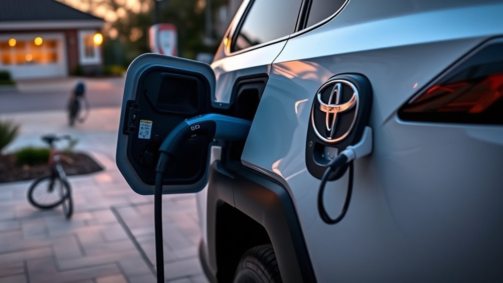 Toyota RAV4 Prime Charging Guide: 2026 Updates 2 Toyota RAV4 Prime home charging setup with Level 1 and Level 2 charging options