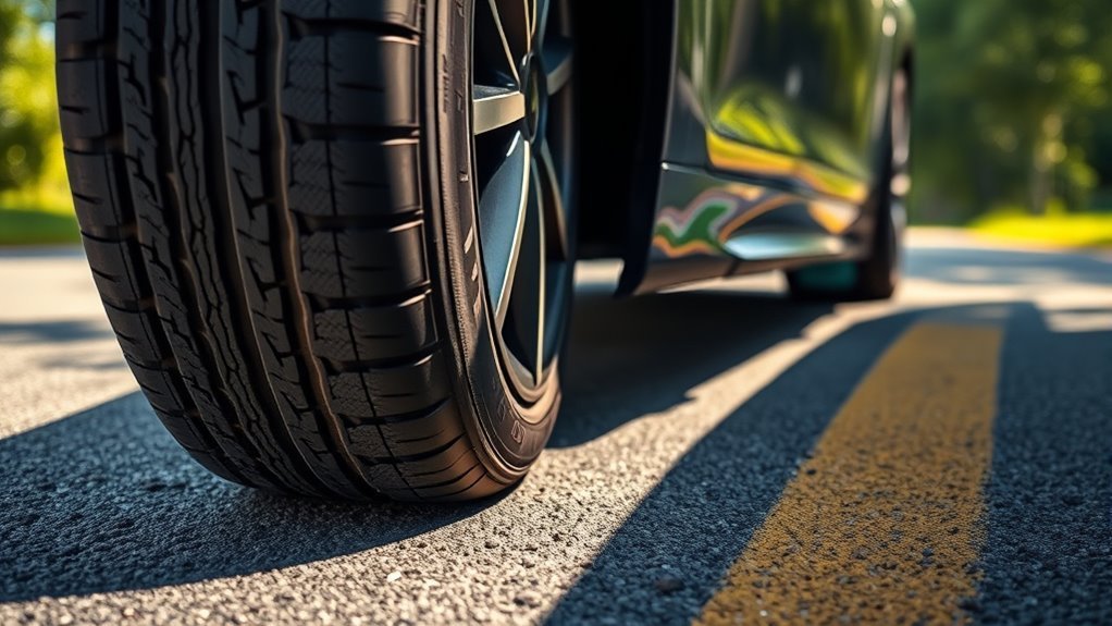 Optimized tires rolling efficiently to reduce fuel consumption