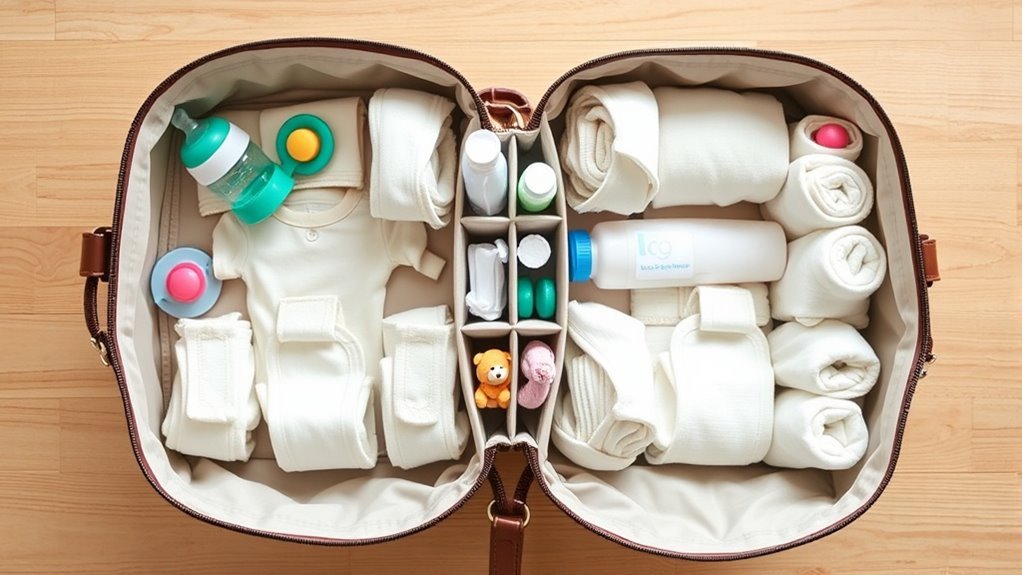 organized essentials for twins