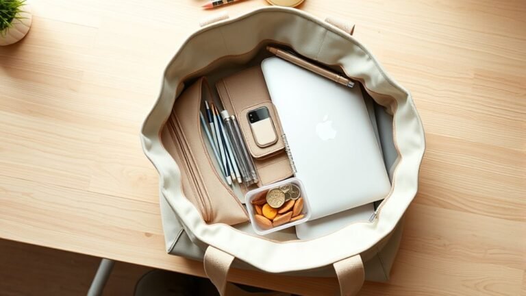 organized tote bag essentials