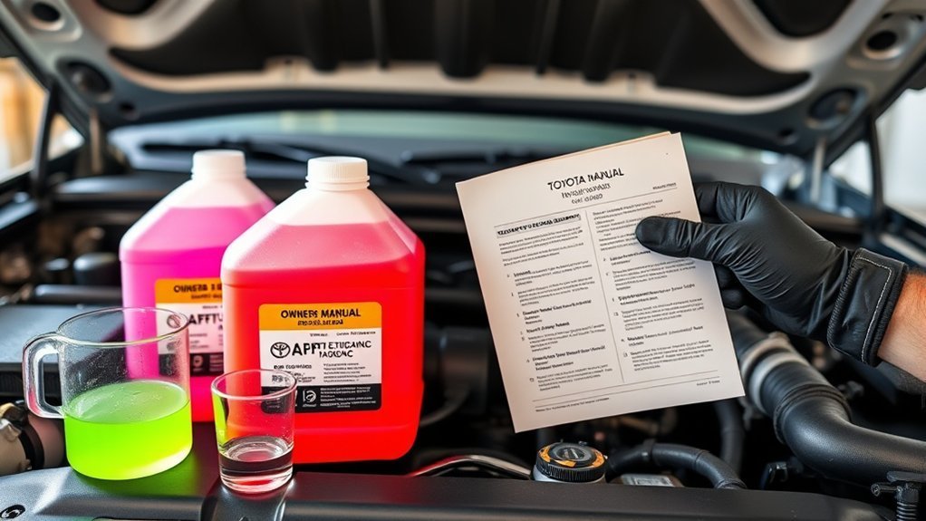 Toyota Tacoma Coolant Guide: 1995–2020 Specs & Tips 3 Owner's manual coolant guidelines for Toyota Tacoma