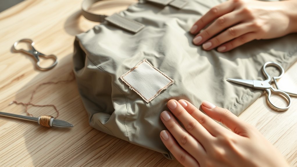 patch nylon purse easily