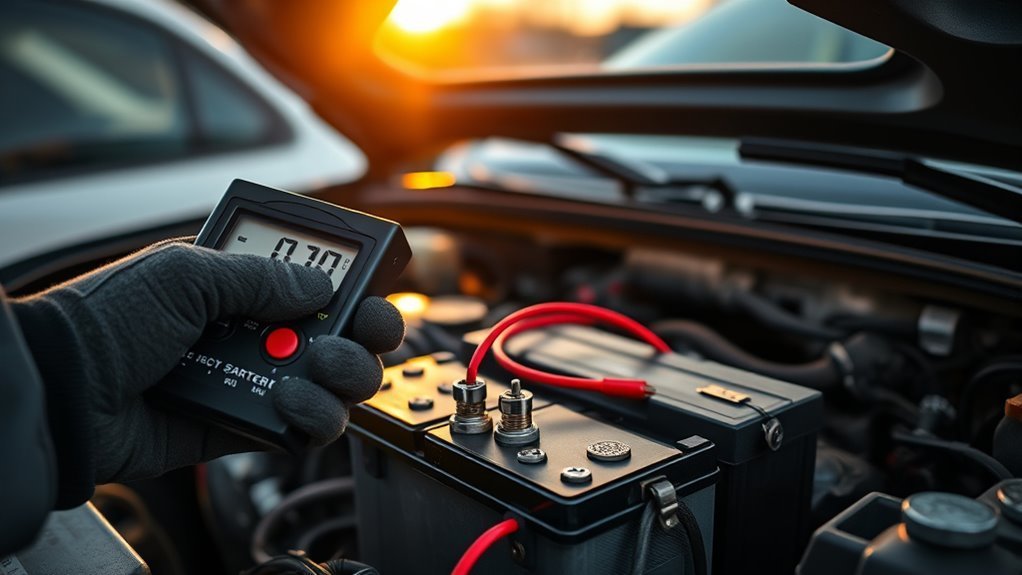 Tacoma Clicks When Starting: 7 Fixes to Try First 3 Battery load test being performed to diagnose a weak starting battery