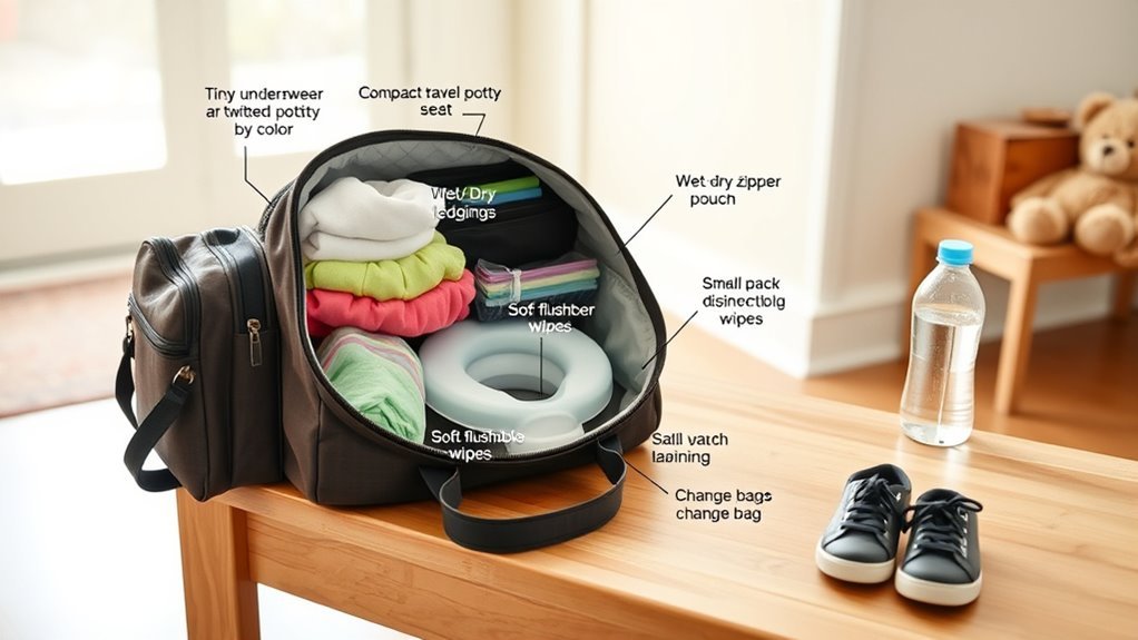 potty training outing essentials