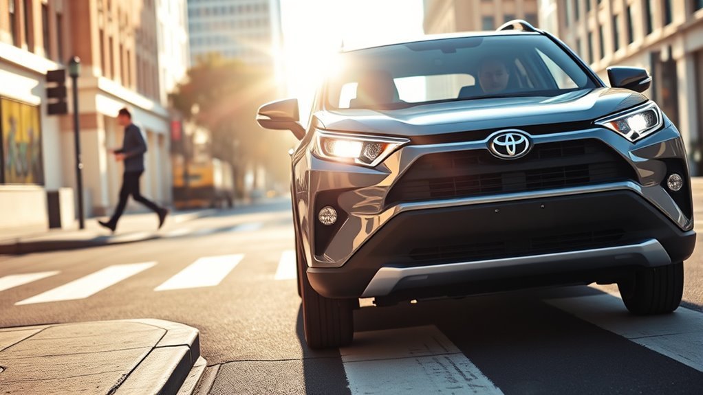RAV4 Pre-Collision System: 2026 Toyota Safety Guide 3 Toyota RAV4 Pre-Collision System warning and automatic braking stages