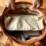 properly place purse organizer