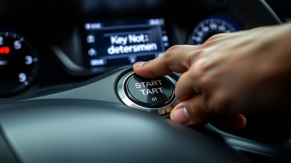 Toyota Camry push button start not working warning lights and Smart Key symptoms