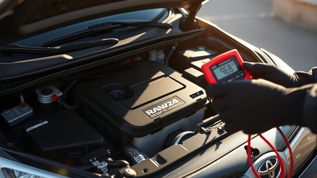 Toyota RAV4 Battery Size Guide: 2026 Fitment Chart 4 Toyota RAV4 battery health maintenance and terminal inspection