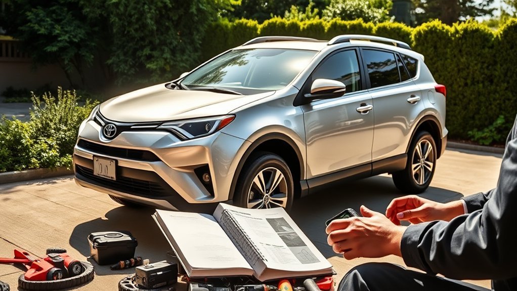 Common Toyota RAV4 issues being checked during maintenance