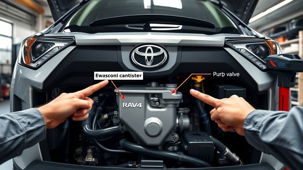 Toyota RAV4 EVAP system maintenance and inspection tips