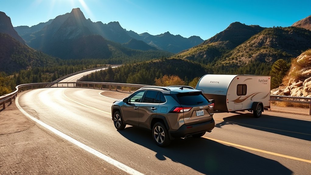 Toyota RAV4 Hybrid towing guidelines for safe mountain and hot-weather towing