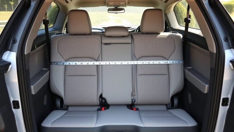 rav4 rear seat dimensions