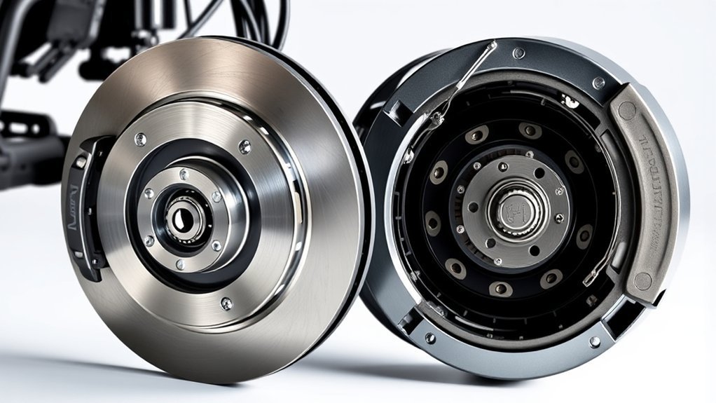 Disc Brakes vs Drum-in-Hat Parking Brakes: 2026 Guide 2 hydraulic disc brake system with rotor caliper and brake pads