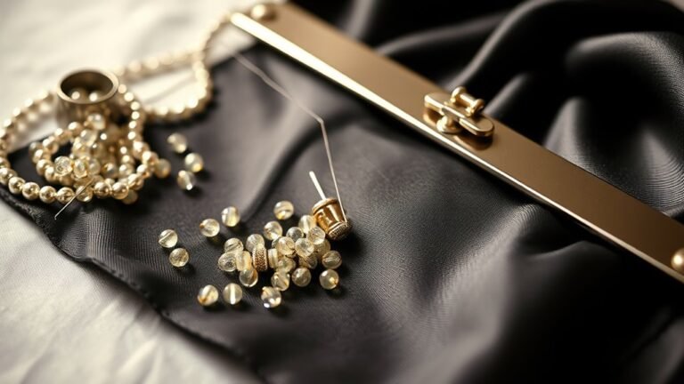 repair loose evening bag beads