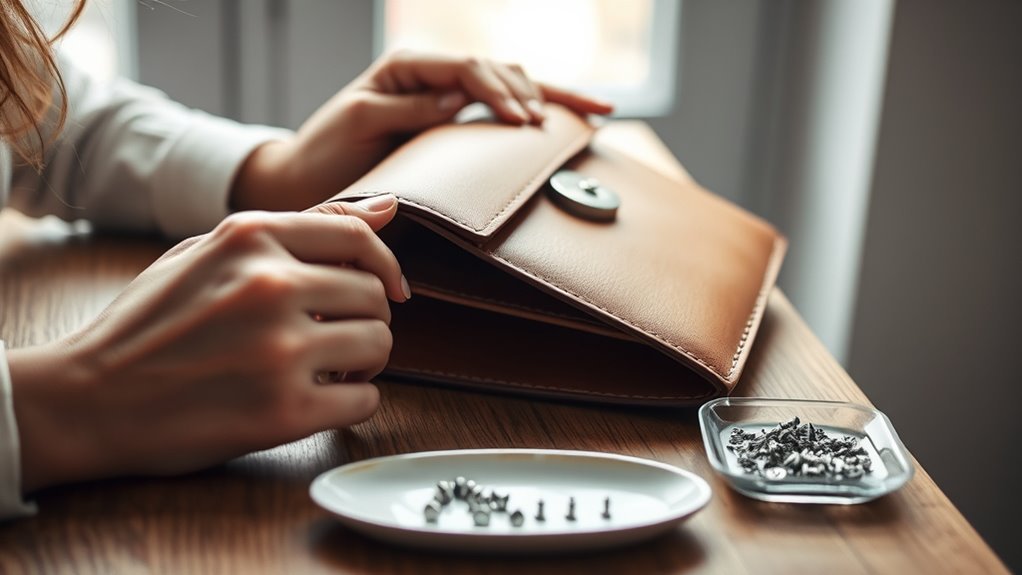 repair magnetic purse clasp