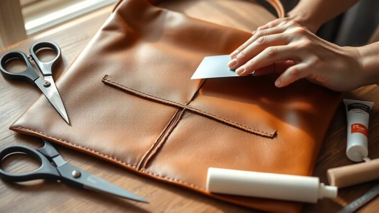 repair torn faux leather