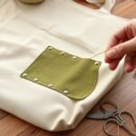 repairing a canvas tote