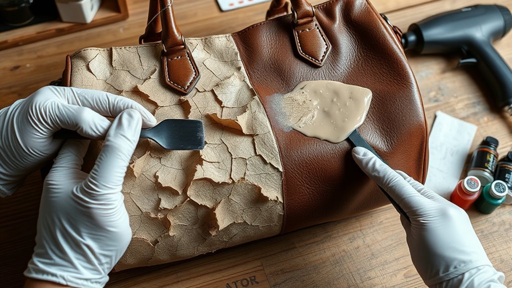 Can a Peeling Faux Leather Bag Be Repaired Successfully? 1 repairing peeling faux leather