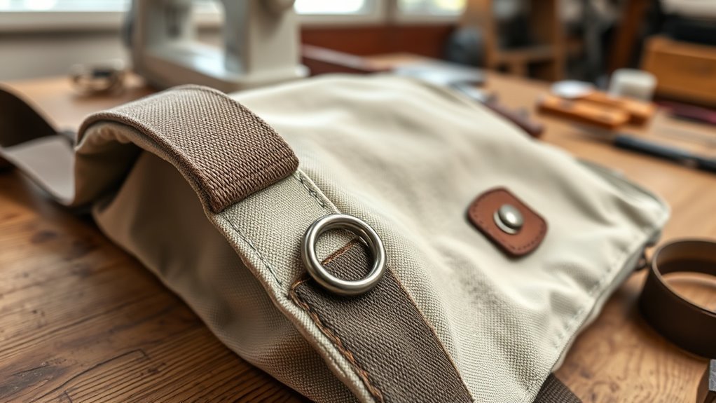 repairing torn bag straps