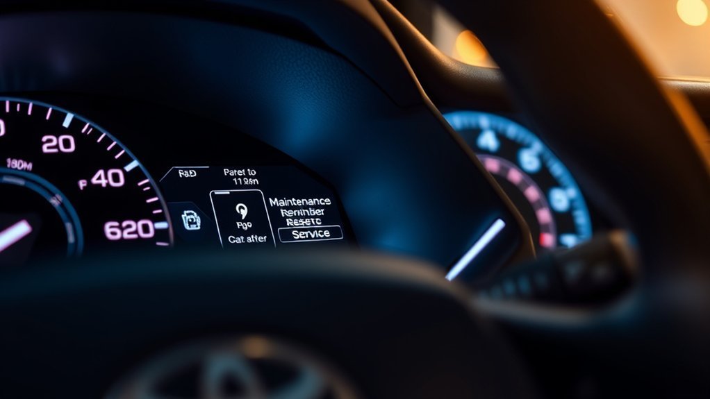 Toyota Camry Maintenance Reminder: 2025 Reset Guide 3 Driver resetting the Toyota Camry maintenance light after service