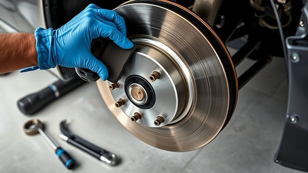 safety gear and tools for Toyota Camry brake pad replacement