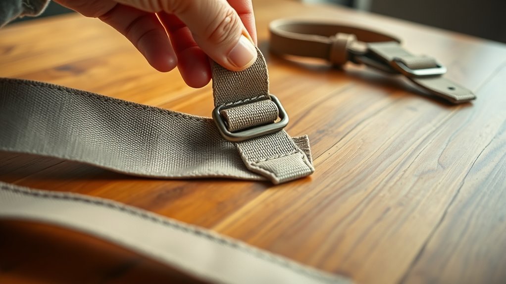 secure bag strap buckle