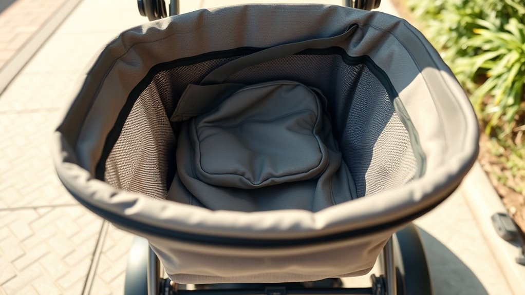 securely fit diaper bag