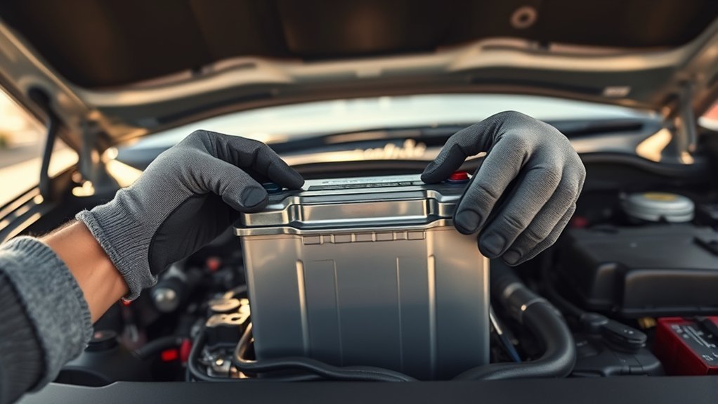 Toyota Camry 12V Battery Replacement: 2026 DIY Guide 3 Securely installing a new 12V battery in a Toyota Camry battery tray