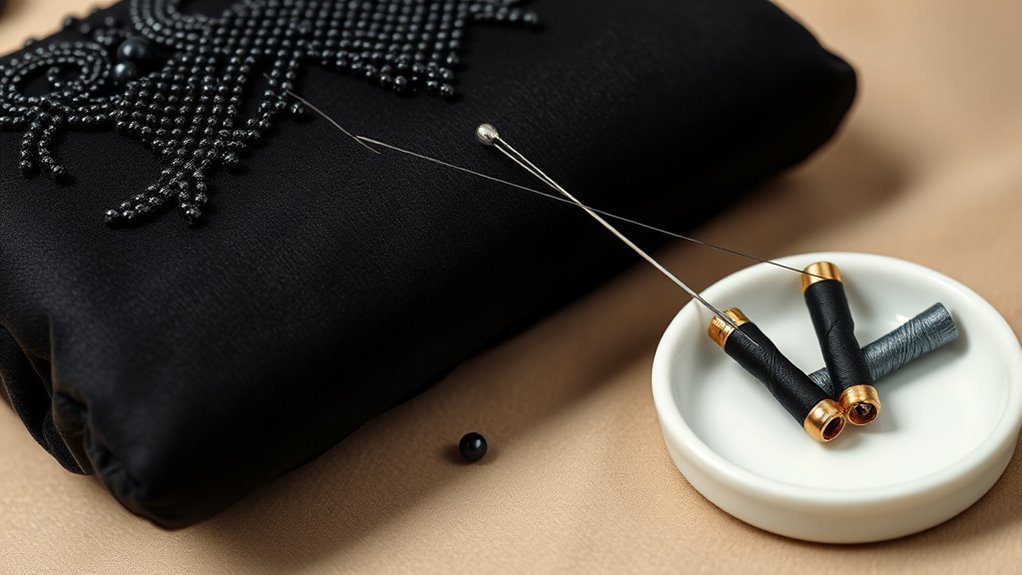 select fine thread carefully