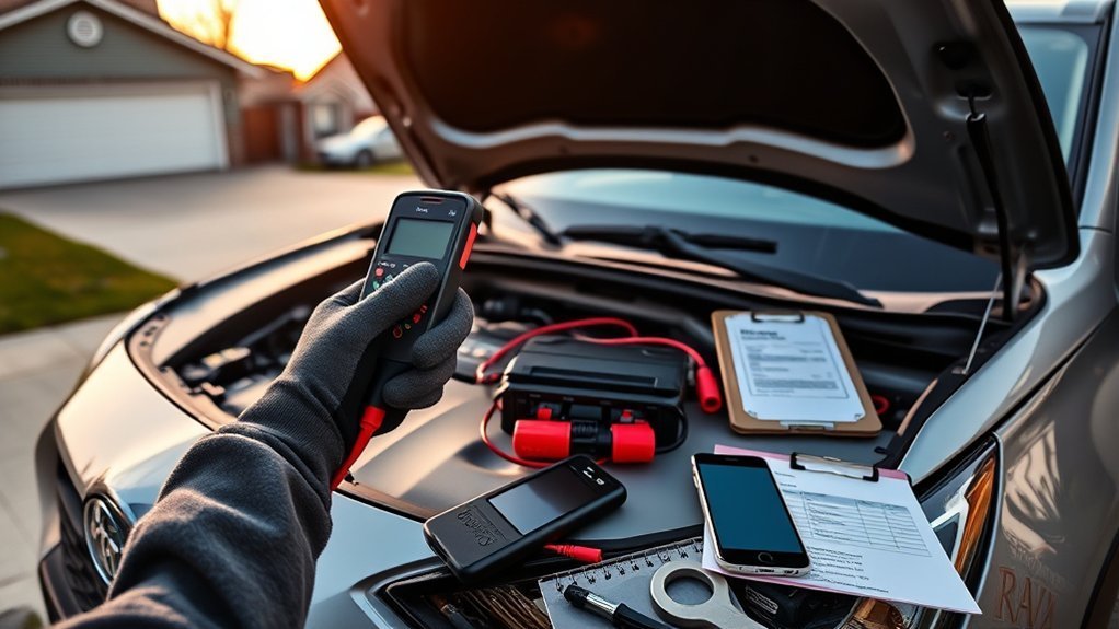 RAV4 starter repair cost guide showing battery, starter, relay and mobile mechanic options