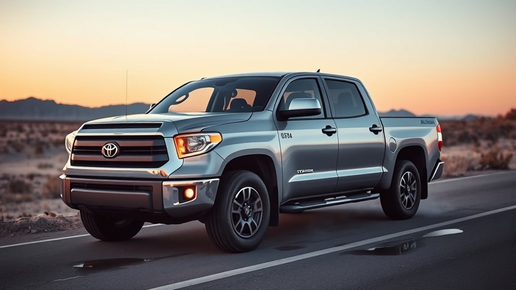 Toyota Tundra pulled over for transmission slipping inspection