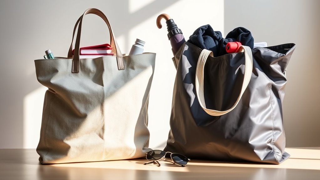 Canvas vs Nylon Tote Bags: How Their Fabrics Behave in Use 2 style meets functionality balance