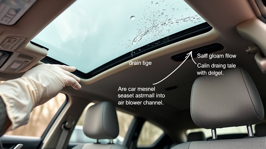 Toyota RAV4 sunroof drain maintenance tips and water test