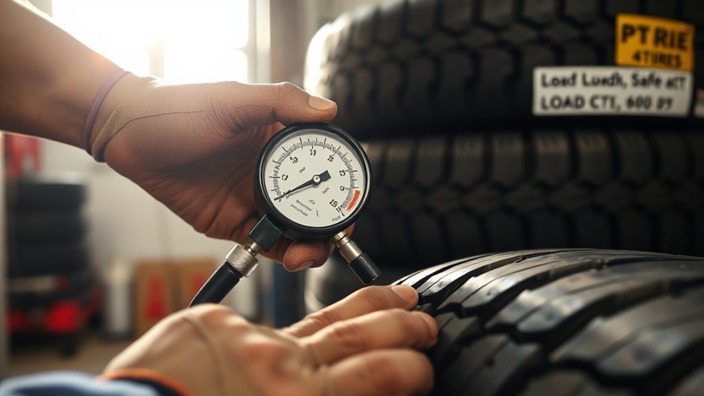 tire maintenance ensures safety through pressure tread and damage checks