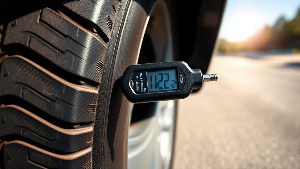 Common tire pressure safety indicators including low pressure, high pressure, warning lights, and uneven wear