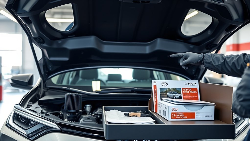 Toyota Genuine Accessories warranty coverage for a RAV4