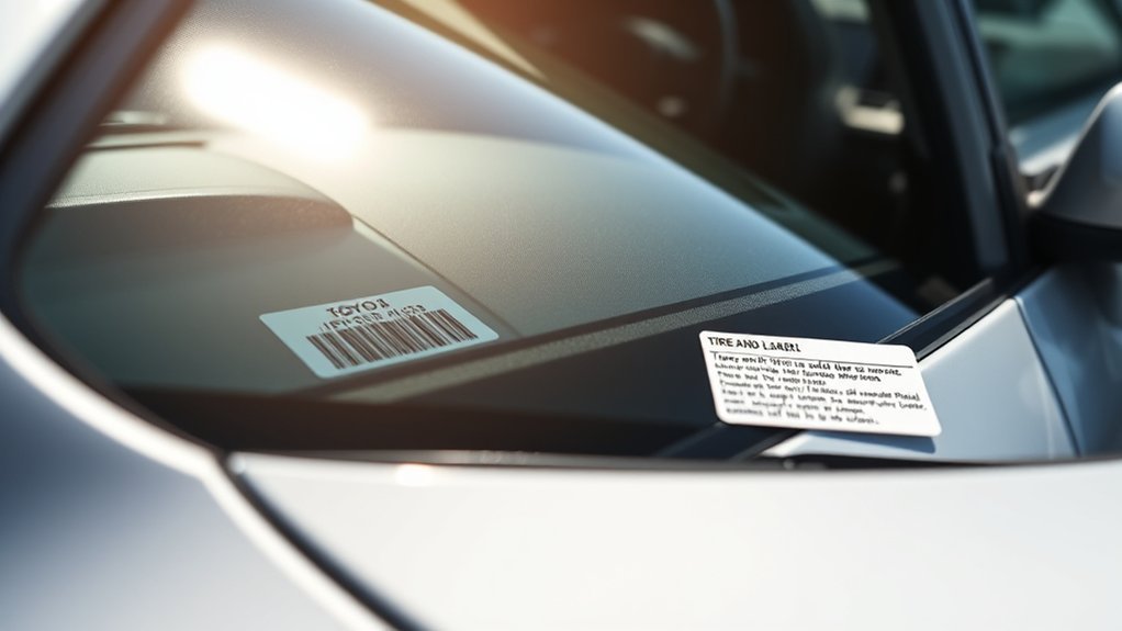 toyota camry id labels