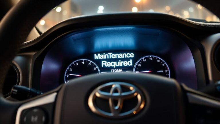toyota tacoma maintenance alert