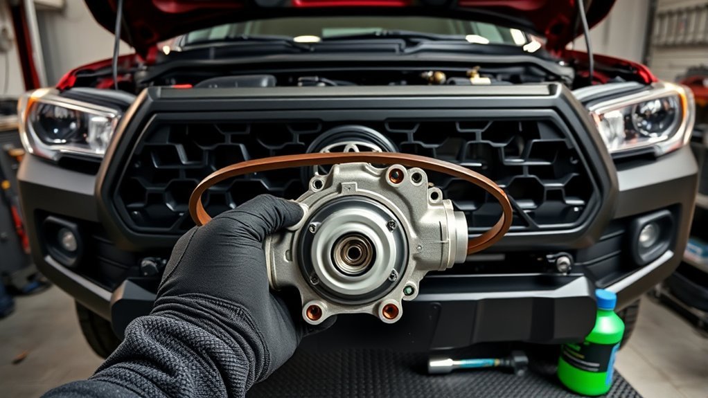 toyota tacoma water pump replacement