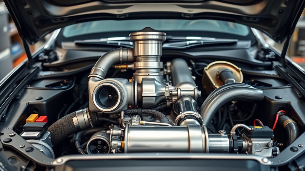 Diagram comparing turbocharged and naturally aspirated engine air intake efficiency