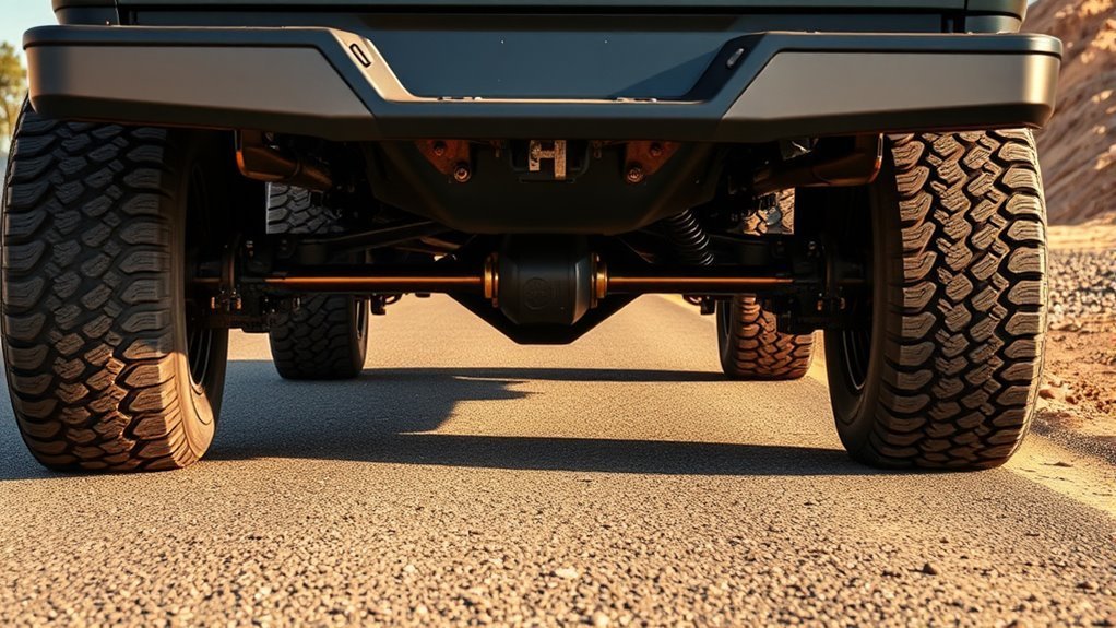 Unlocked rear differential allowing more precise steering control on a trail