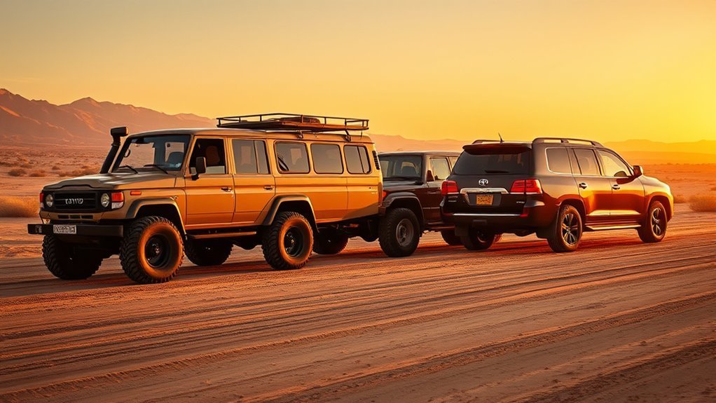 Toyota Land Cruiser evolution from utility-focused off-road vehicles to luxury SUVs