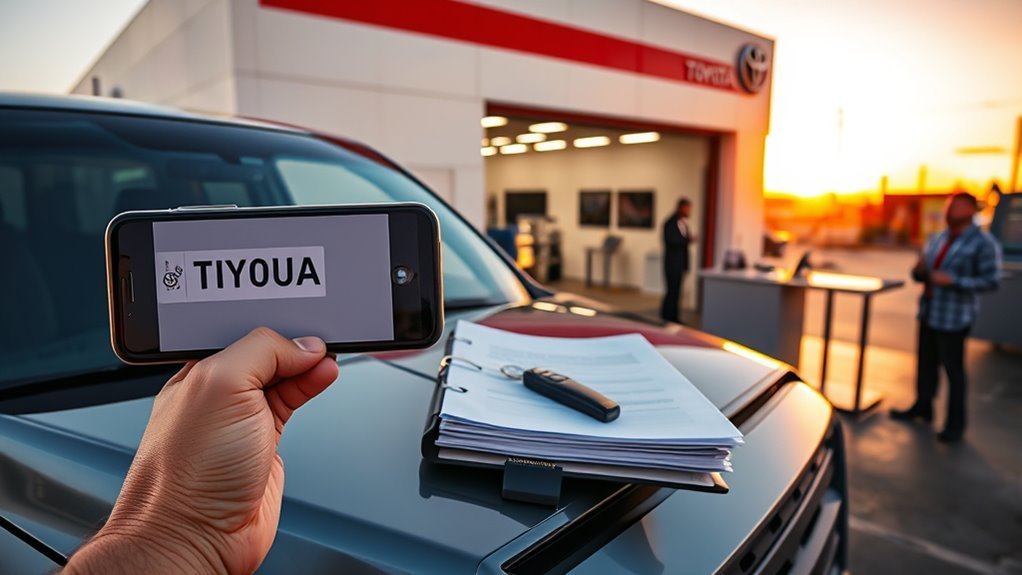 Toyota Tundra warranty verification and claim process using VIN and maintenance records