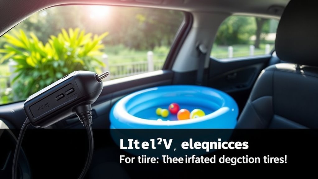 12V Tire Inflator: 6 Safe Steps to Inflate Tires 3 12V tire inflator being used with adapters for sports balls and outdoor inflatables