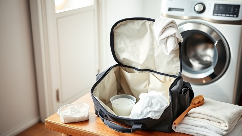wash diaper bag carefully